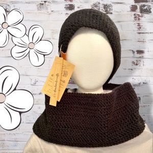 Juniper Spice Hat and Cowl Set (Crochet)